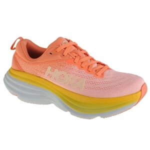 Hoka Bondi 8 Women's Sneakers in Shell Coral/ Peach Parfait